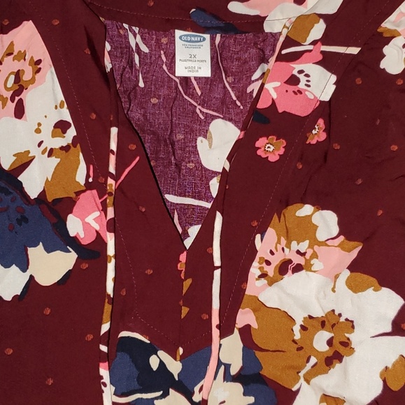 Old Navy XXL Maroon No Sleeves Short Dress NWT - Picture 3 of 6